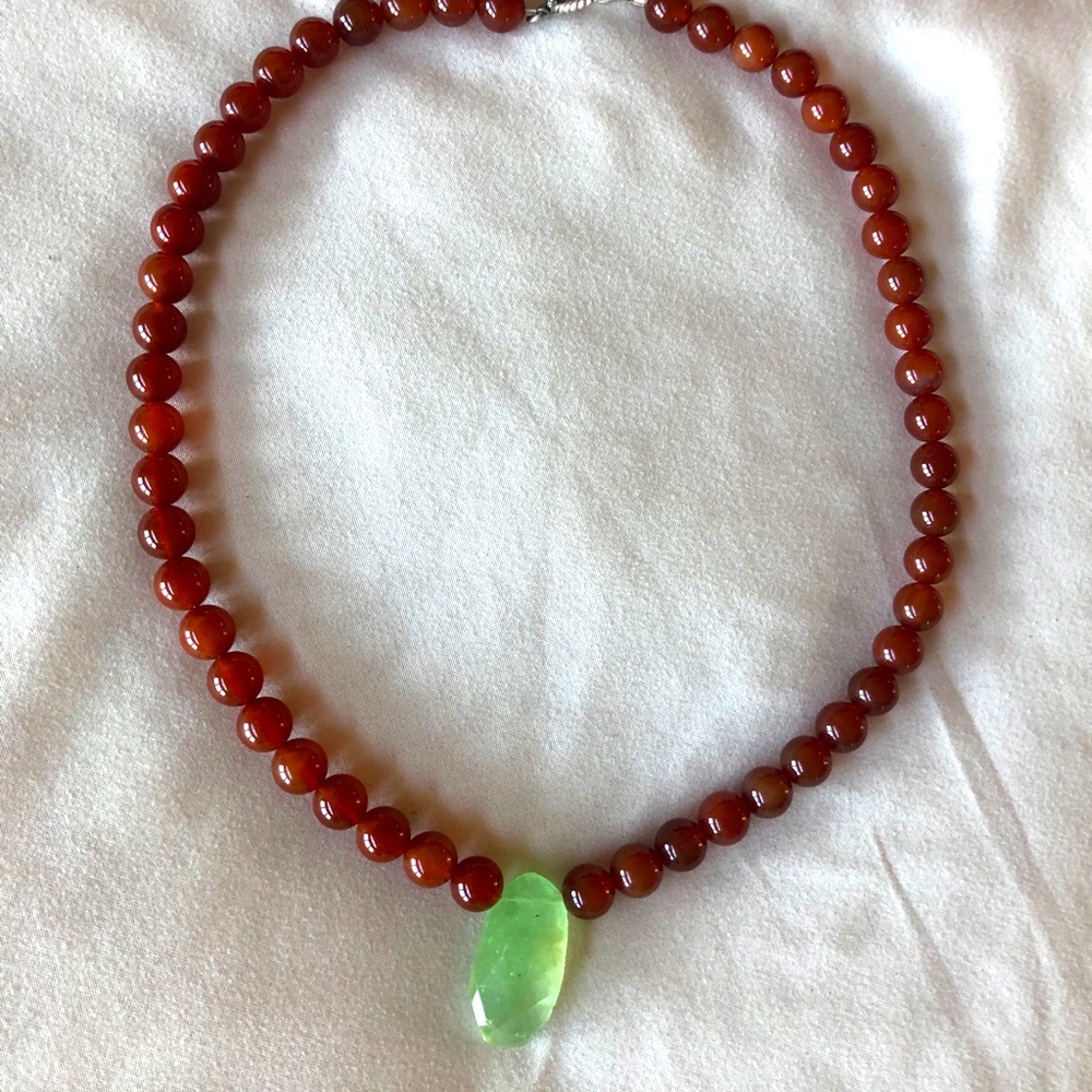 Glass beaded necklace
